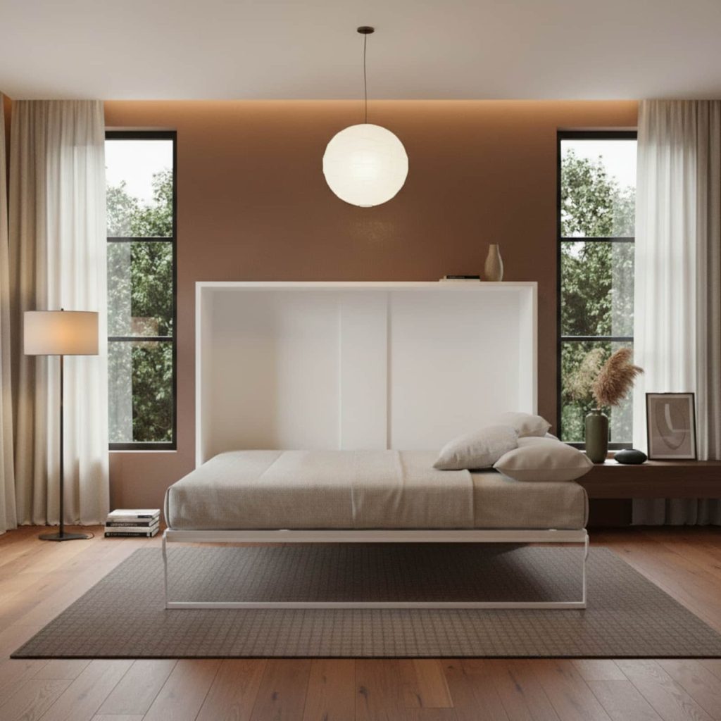 Cama abatible horizontal abierta